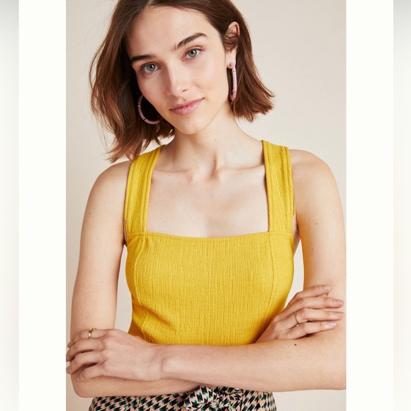 Anthropologie Current Air Cross-Back Top size Large - Picture 1 of 4